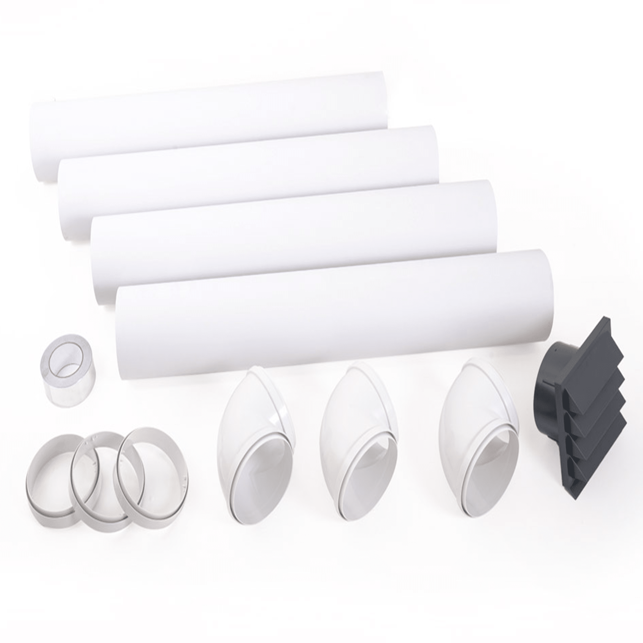 4-inch PVC Pipe Draft Blocker – Air Duct Check Valve For Bathroom Exhaust Fans & Ventilation Systems