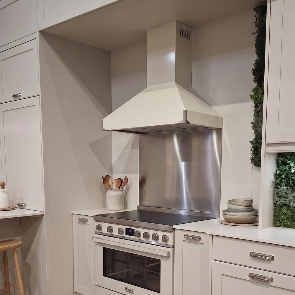 Master Range - 90cm to 120cm Wall Mounted Hood - premium collection-Black-110cm