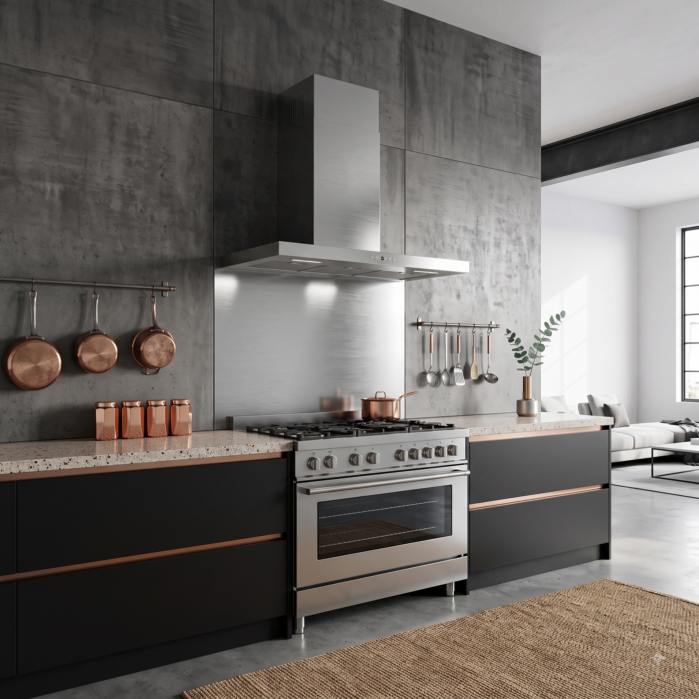 110cm MODA wall hood in Stainless steel