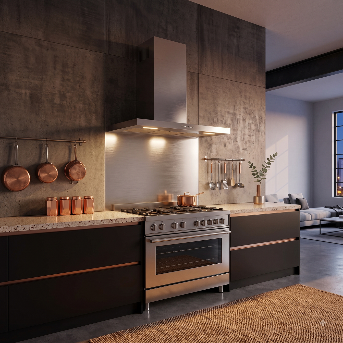 110cm MODA wall kitchen extractor in Stainless steeL