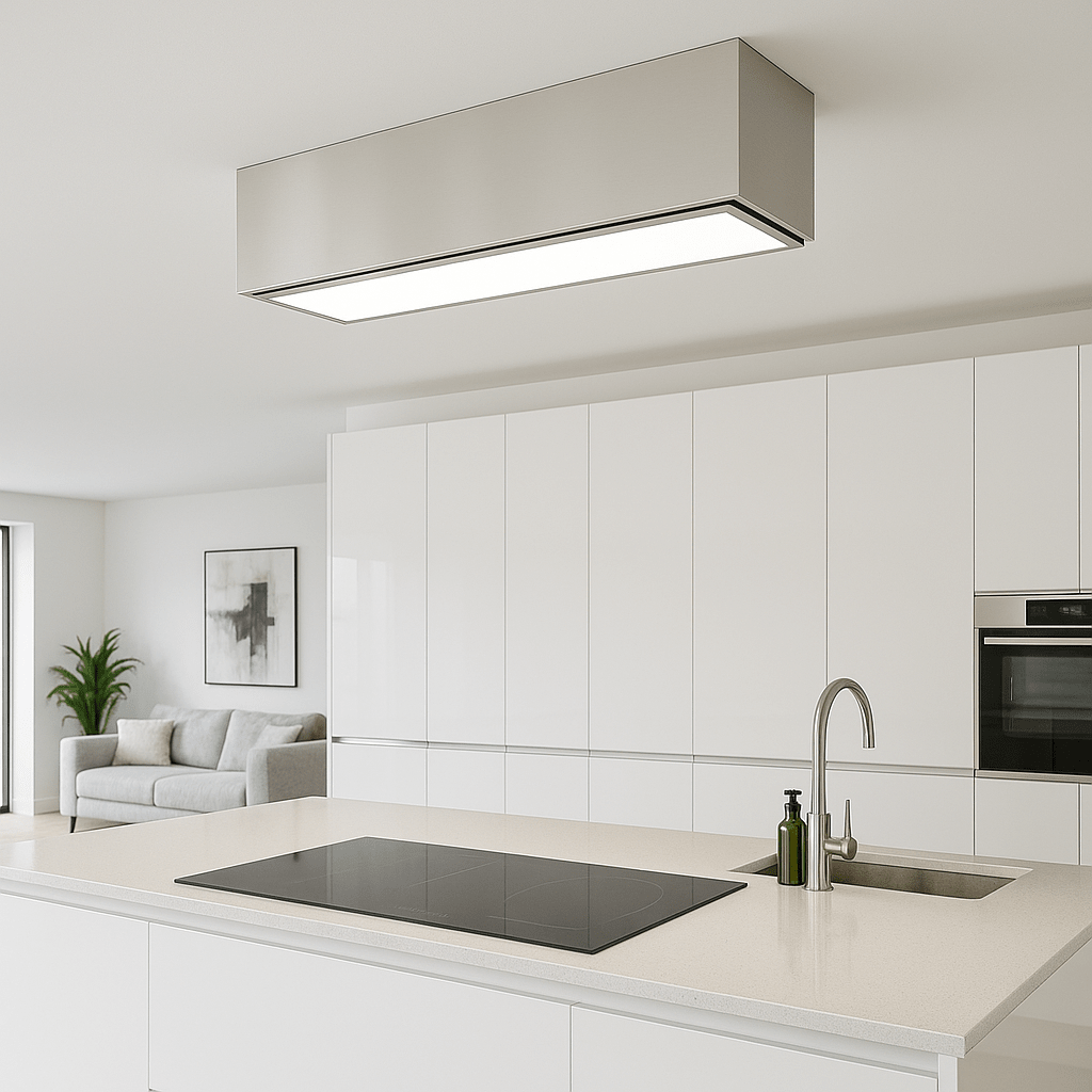 Tolvi - Ceiling Hood With Stainless Steel Box - Luxair Cooker Hoods Limited