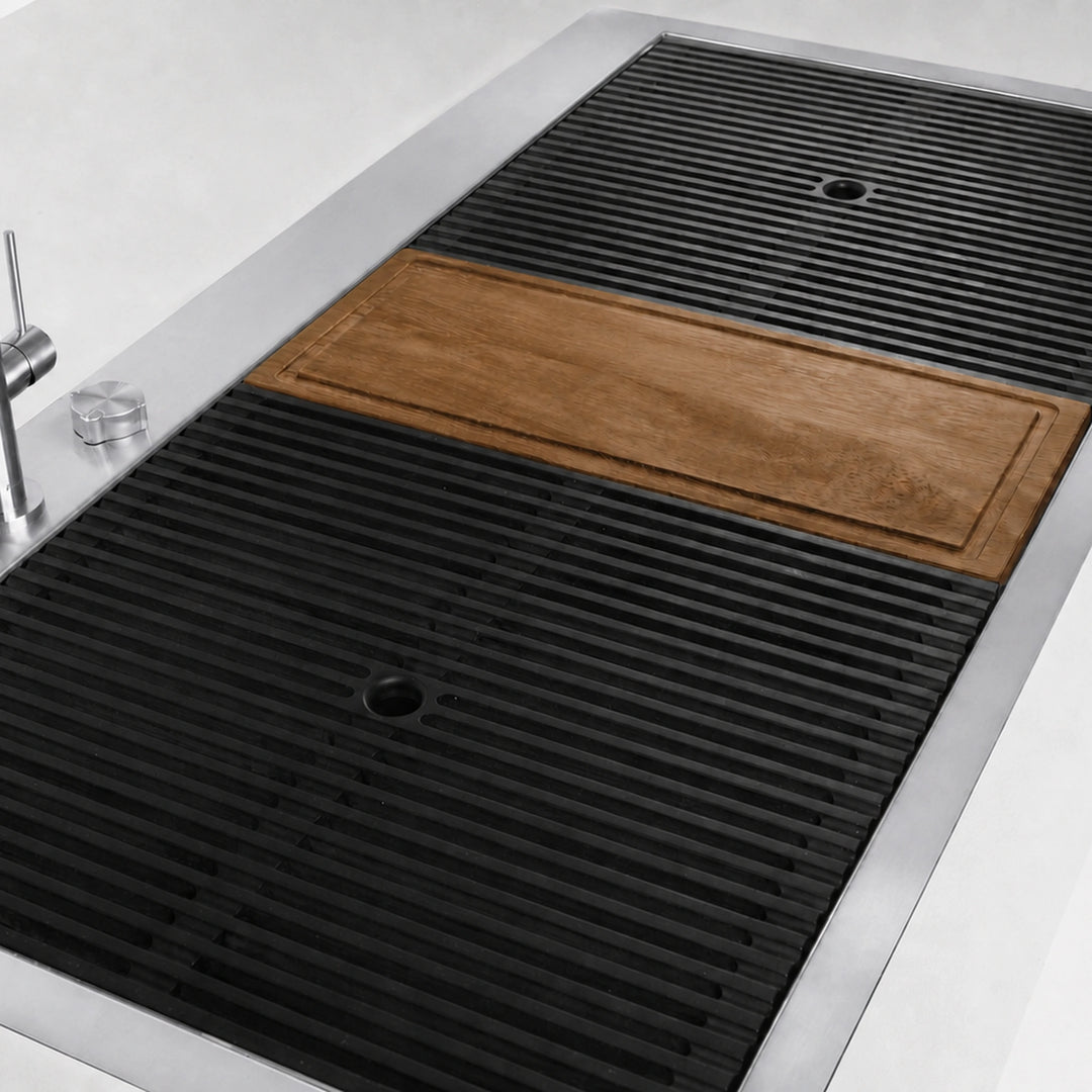120cm Milanello Workstation Sinks - Top Mounted Or Flush Mounted -  Left Or Right Bowl Options