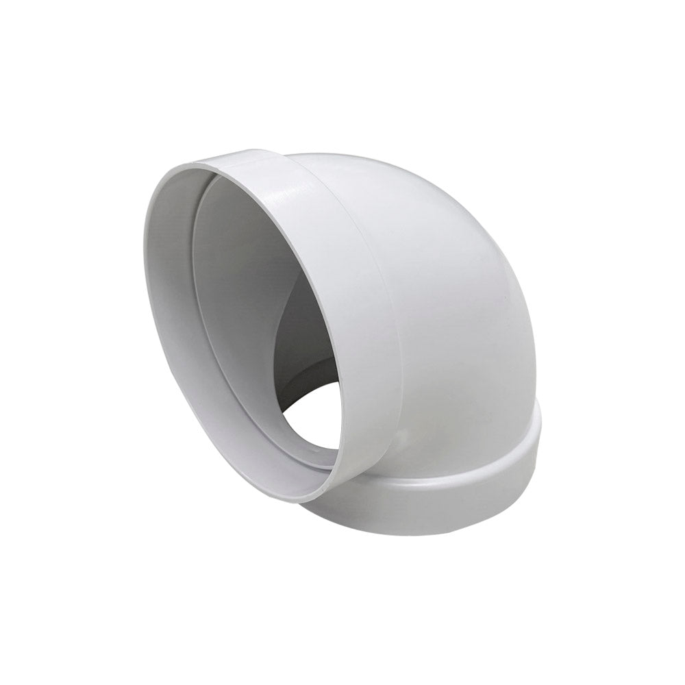 125mm (5") 90° Round Ducting Pipe Elbow - Luxair Cooker Hoods Limited