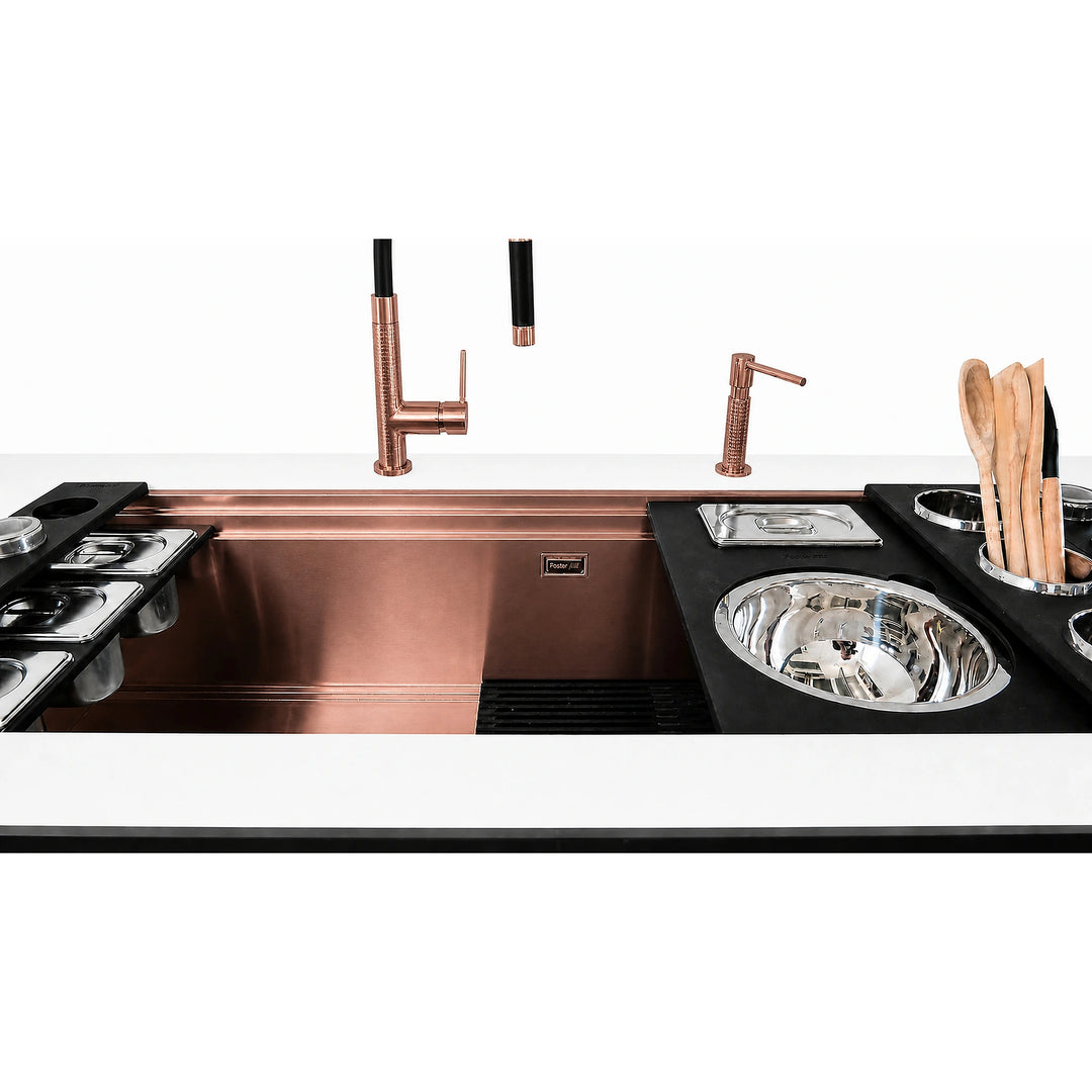 120cm - 150cm Happy Hour Chef Station Sinks - Luxair Cooker Hoods Limited