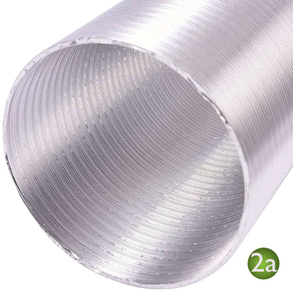 200mm Aluminium Semi Rigid Ducting 3m - Luxair Cooker Hoods Limited
