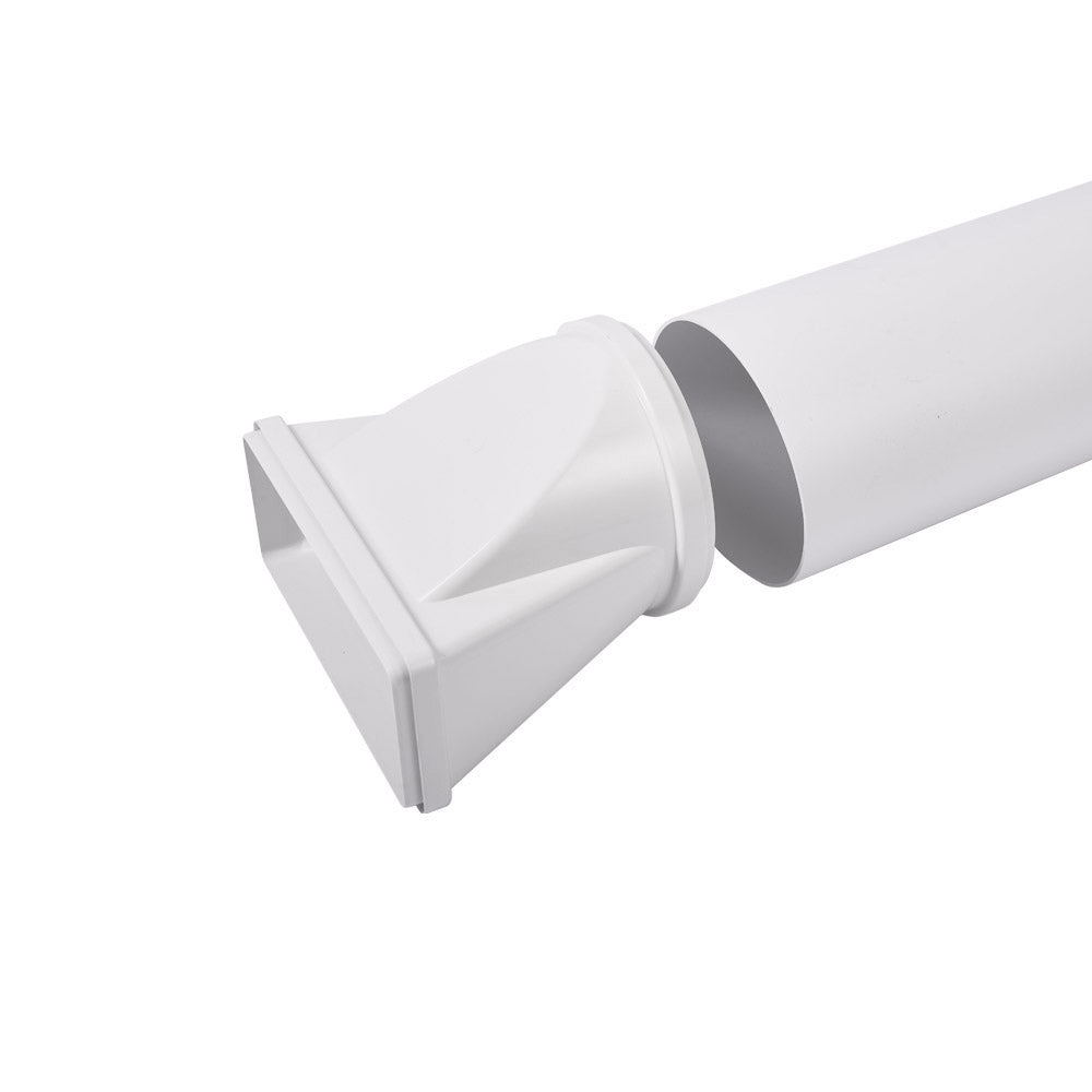 220mm x 90mm (6") Flat Ducting Pipe 1 Metre - Luxair Cooker Hoods Limited