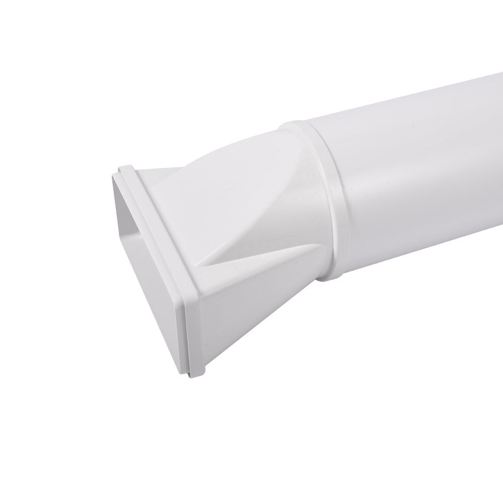 220×90mm Flat Ducting Pipe 200mm Short Section - Luxair Cooker Hoods Limited