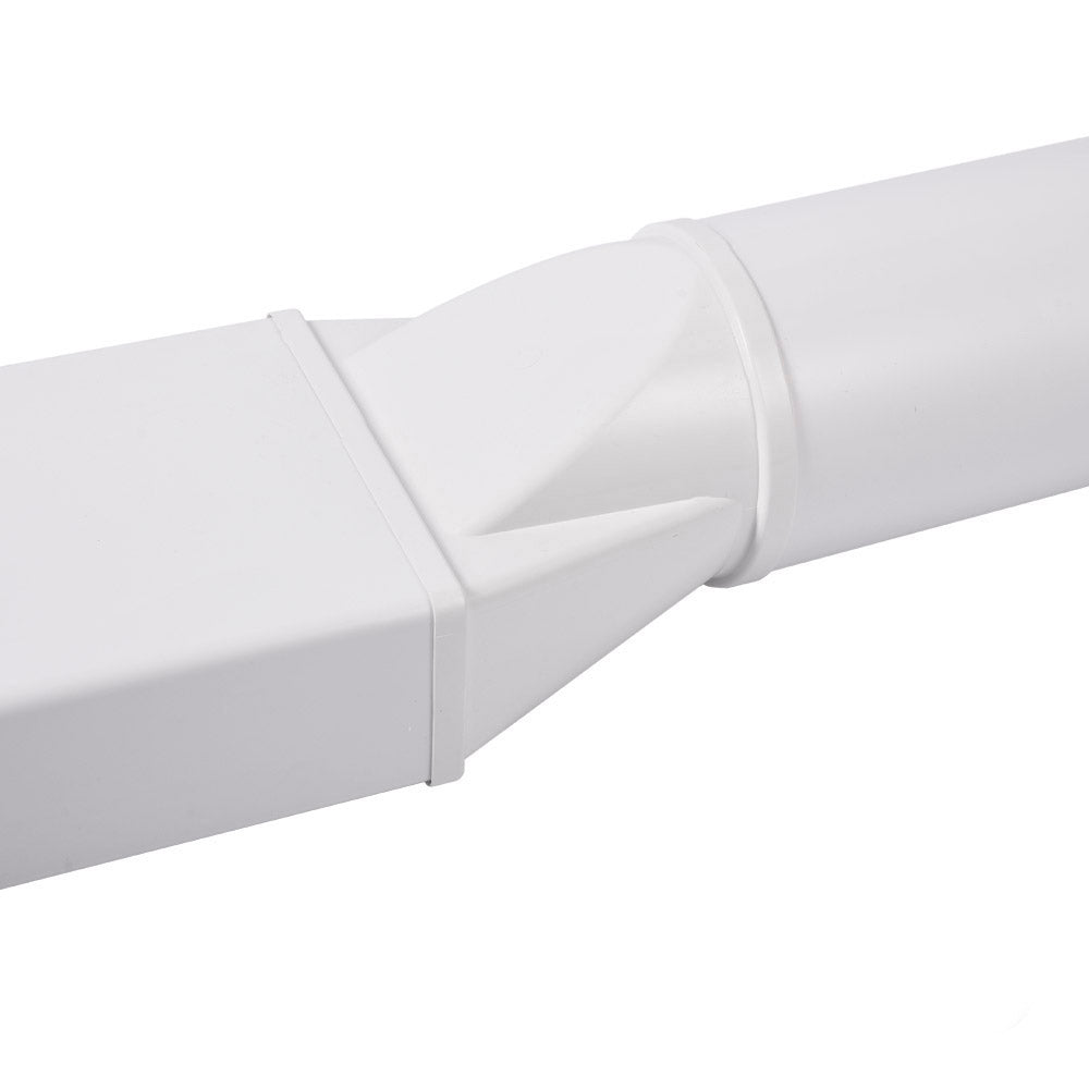 220mm x 90mm (6") Flat Ducting Pipe 1 Metre - Luxair Cooker Hoods Limited