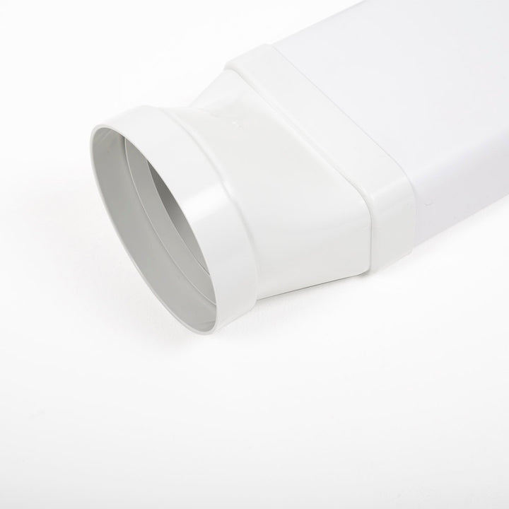 125mm (5") Round To 150mm x 70mm Flat Horizontal Connector - Luxair Cooker Hoods Limited