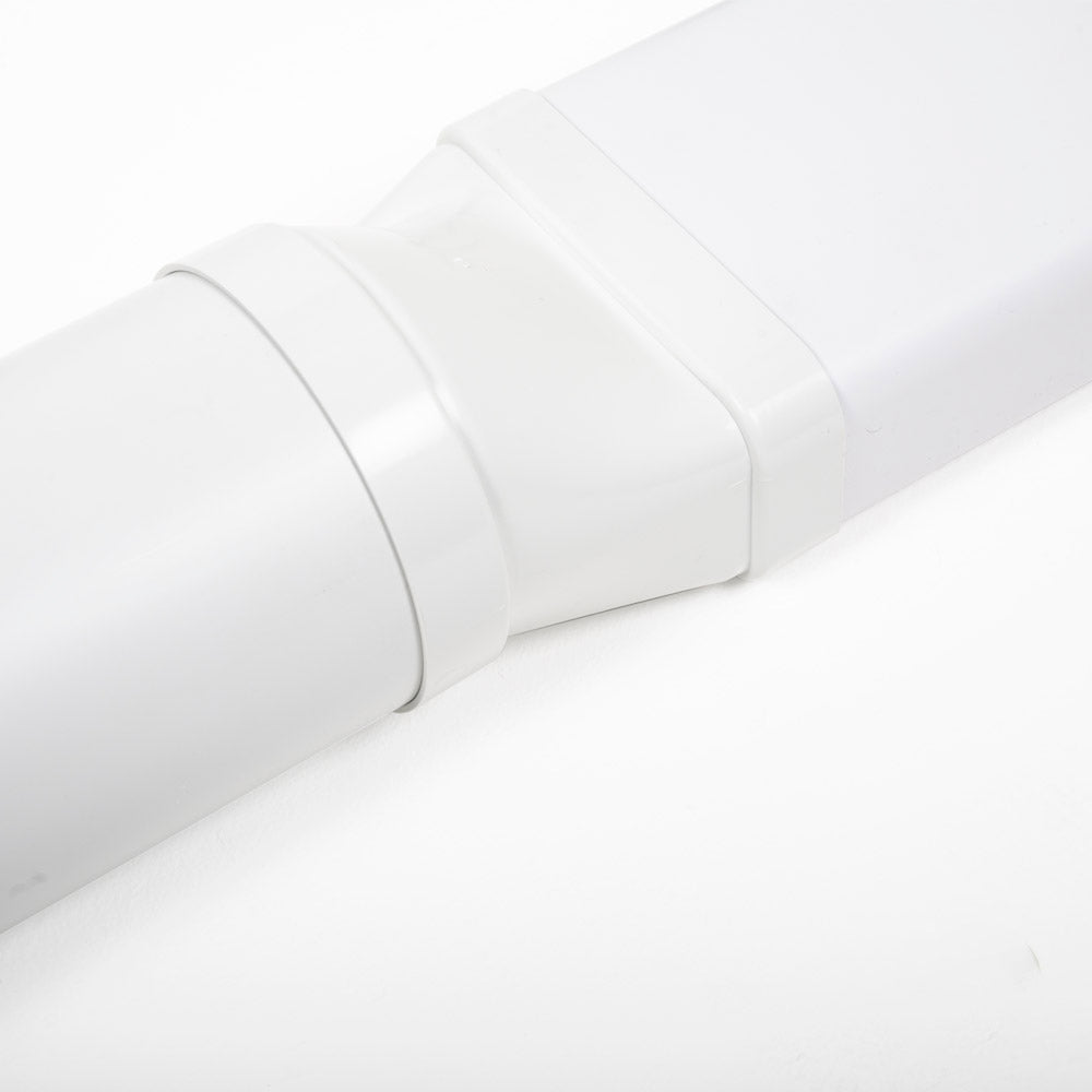 125mm (5") Round To 150mm x 70mm Flat Horizontal Connector - Luxair Cooker Hoods Limited