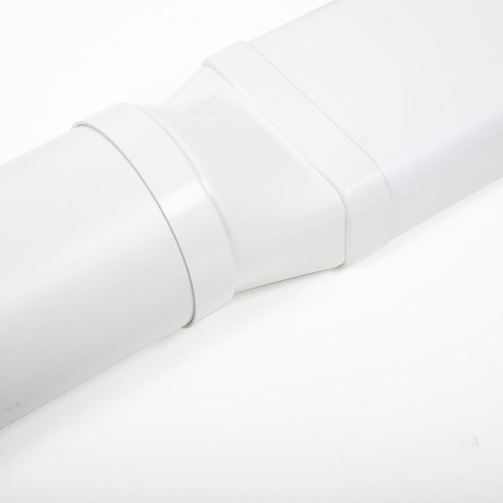 125mm (5") Round To 150mm x 70mm Flat Horizontal Connector - Luxair Cooker Hoods Limited