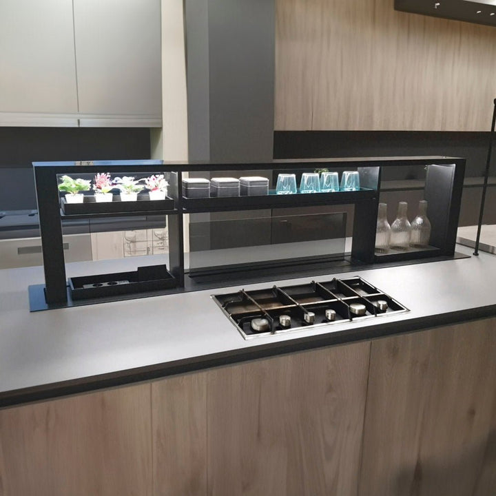 200cm Downdraft Cooker Hood - With Gourmet Station - Luxair Cooker Hoods Limited