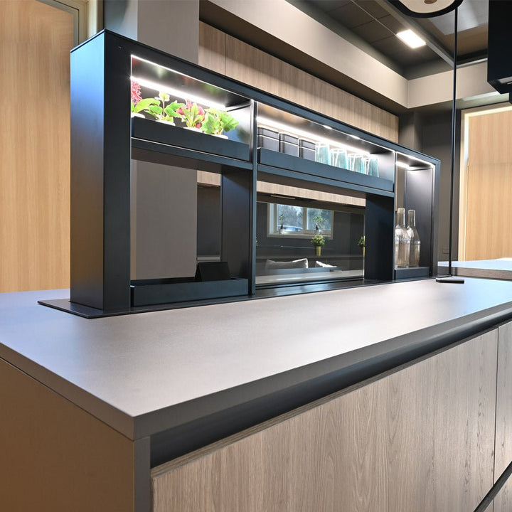 200cm Downdraft Cooker Hood - With Gourmet Station - Luxair Cooker Hoods Limited