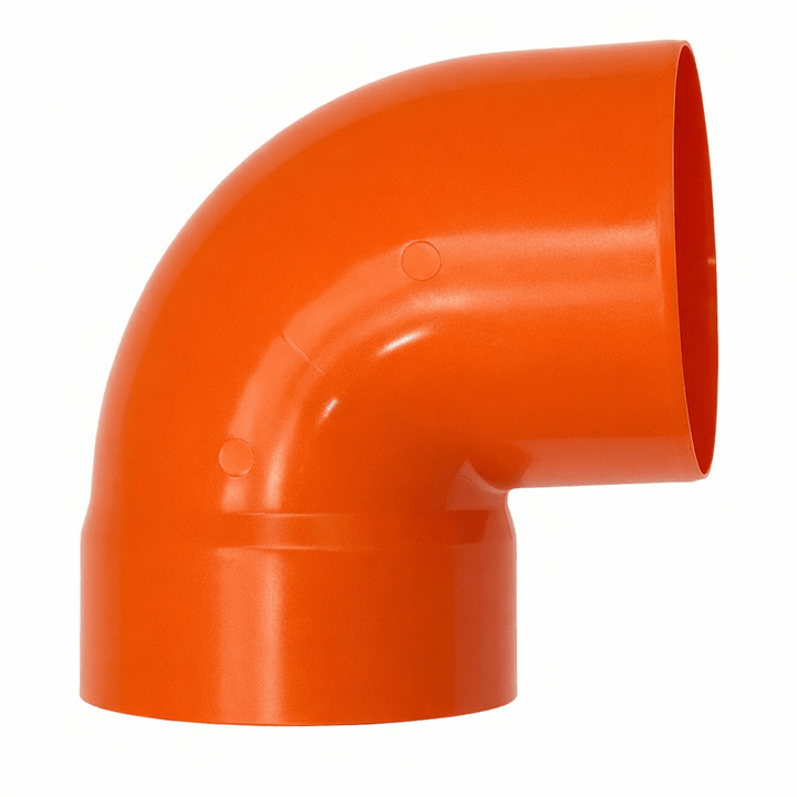 200mm (8") 90° Round Ducting Elbow - Luxair Cooker Hoods Limited