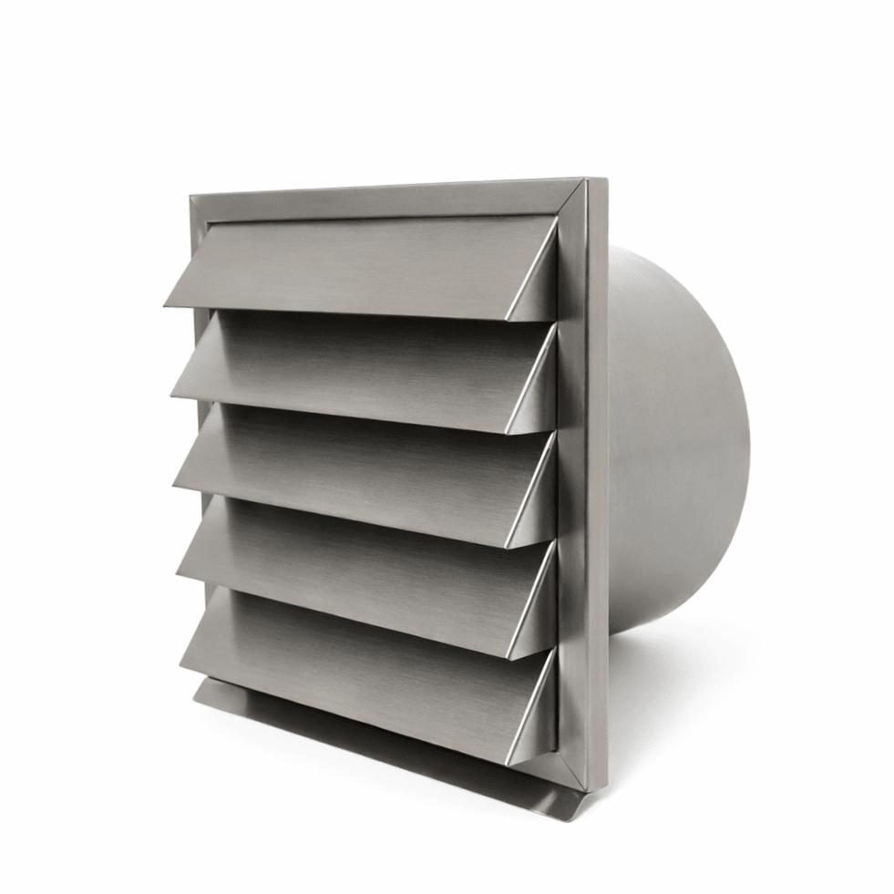 Stainless Steel Outside Wall Grilles Round - Luxair Cooker Hoods Limited