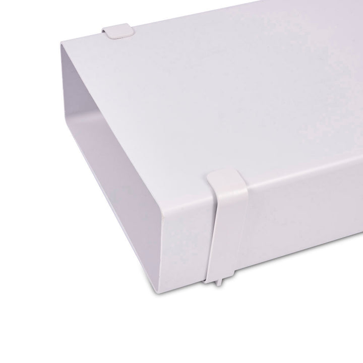 220mm x 90mm (6") Flat Ducting Pipe 1 Metre - Luxair Cooker Hoods Limited