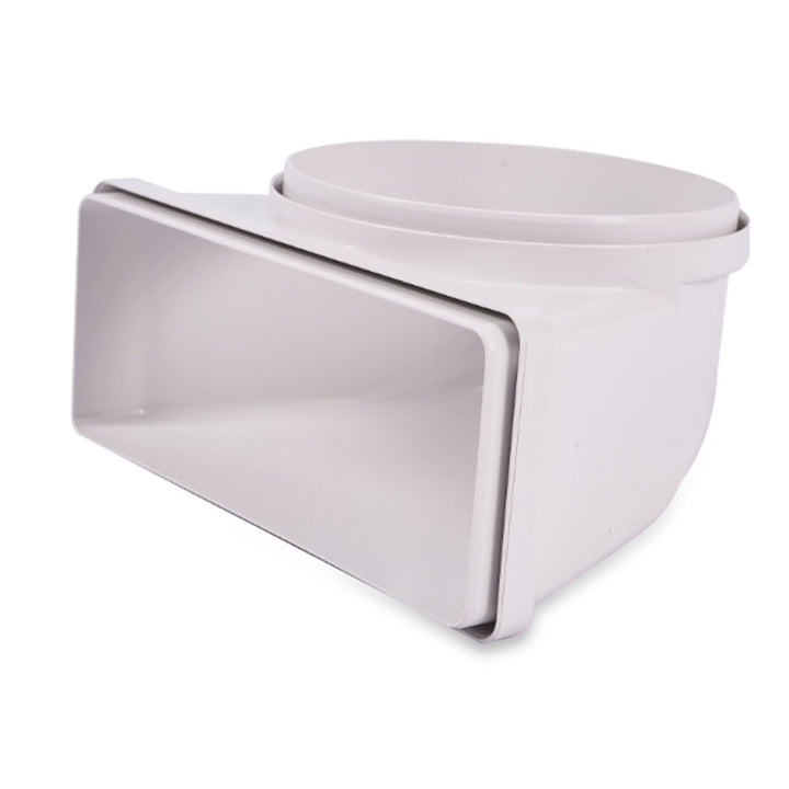 125mm (5") Round to Flat 150mm x 70mm Vertical 90° Bend - Luxair Cooker Hoods Limited