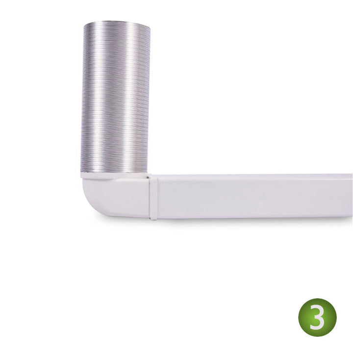 200mm Aluminium Semi Rigid Ducting 3m - Luxair Cooker Hoods Limited