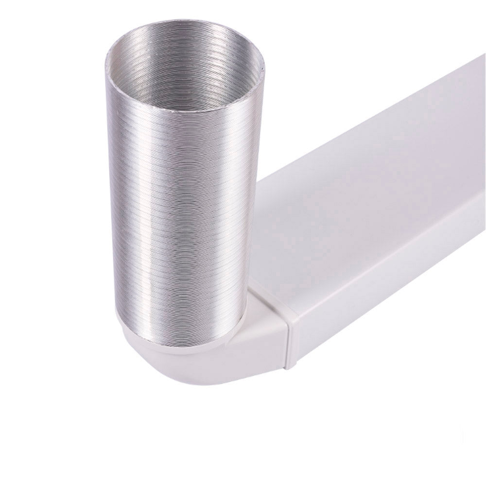 125mm (5") Round to Flat 150mm x 70mm Vertical 90° Bend - Luxair Cooker Hoods Limited