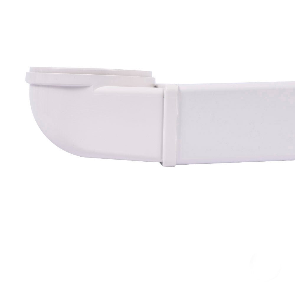 220mm x 90mm Round To Rectangular 90° Elbow - Luxair Cooker Hoods Limited