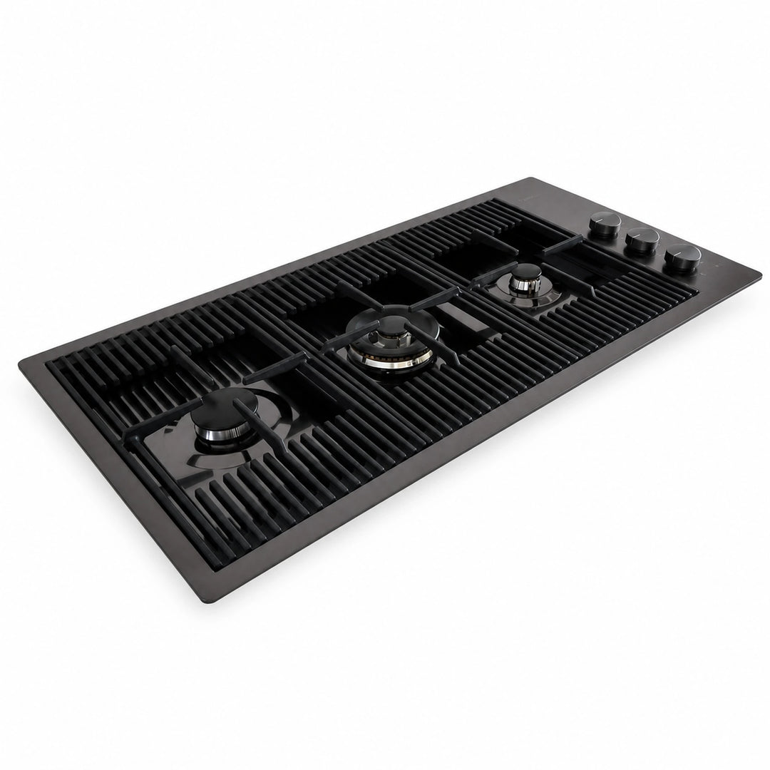 87cm - Milano Lusso 3 -Burner Gas Hobs Gold - Copper - Gun Metal - Stainless