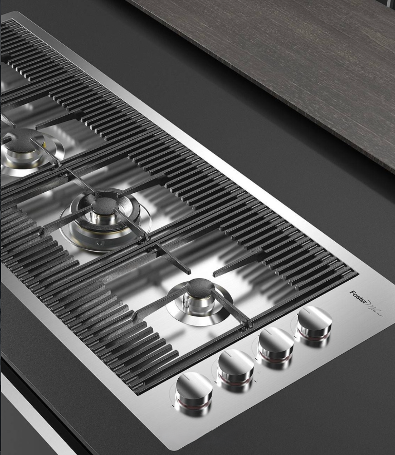 Stainless Steel flush fit 4 burner