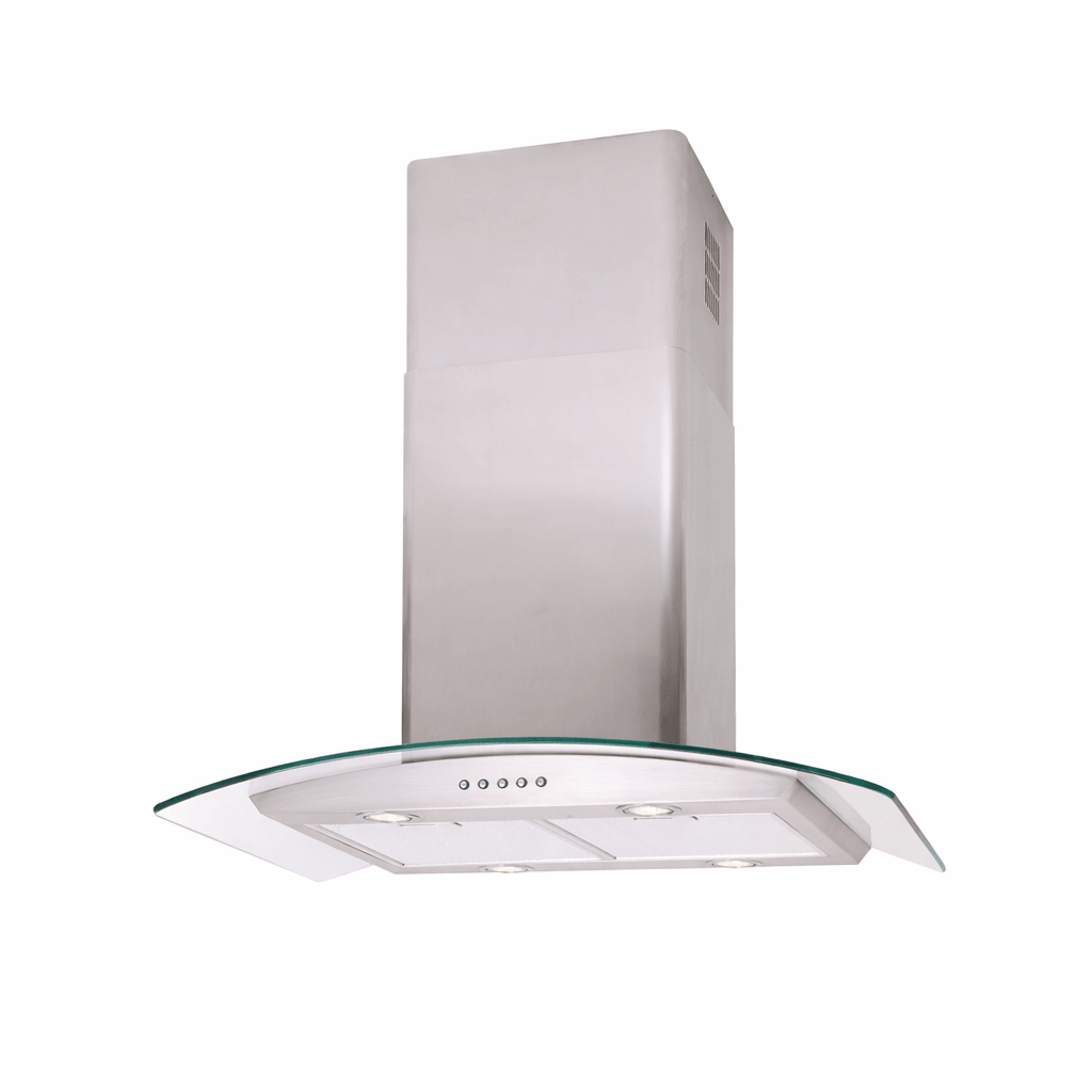 Curved Glass - Island Cooker Hood - Luxair Cooker Hoods Limited