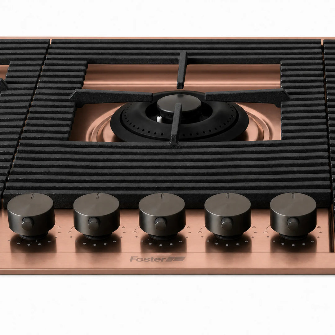 80cm - Milano Lusso 5-Burner Gas Hobs - Luxair Cooker Hoods Limited