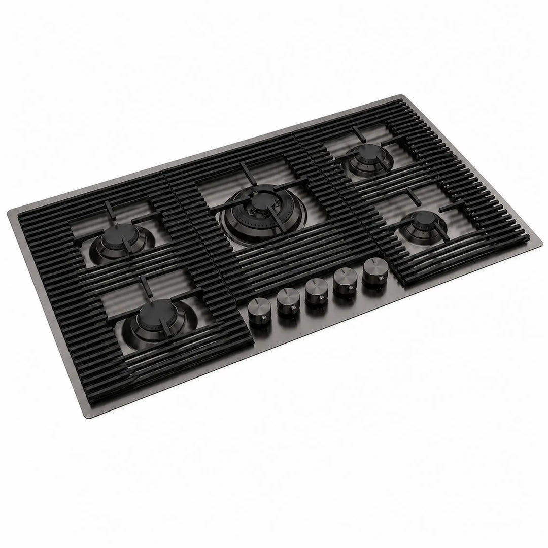 80cm - Milano Lusso 5-Burner Gas Hobs - Luxair Cooker Hoods Limited