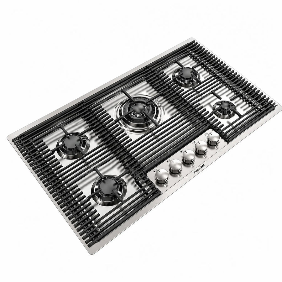 80cm - Milano Lusso 5-Burner Gas Hobs - Luxair Cooker Hoods Limited
