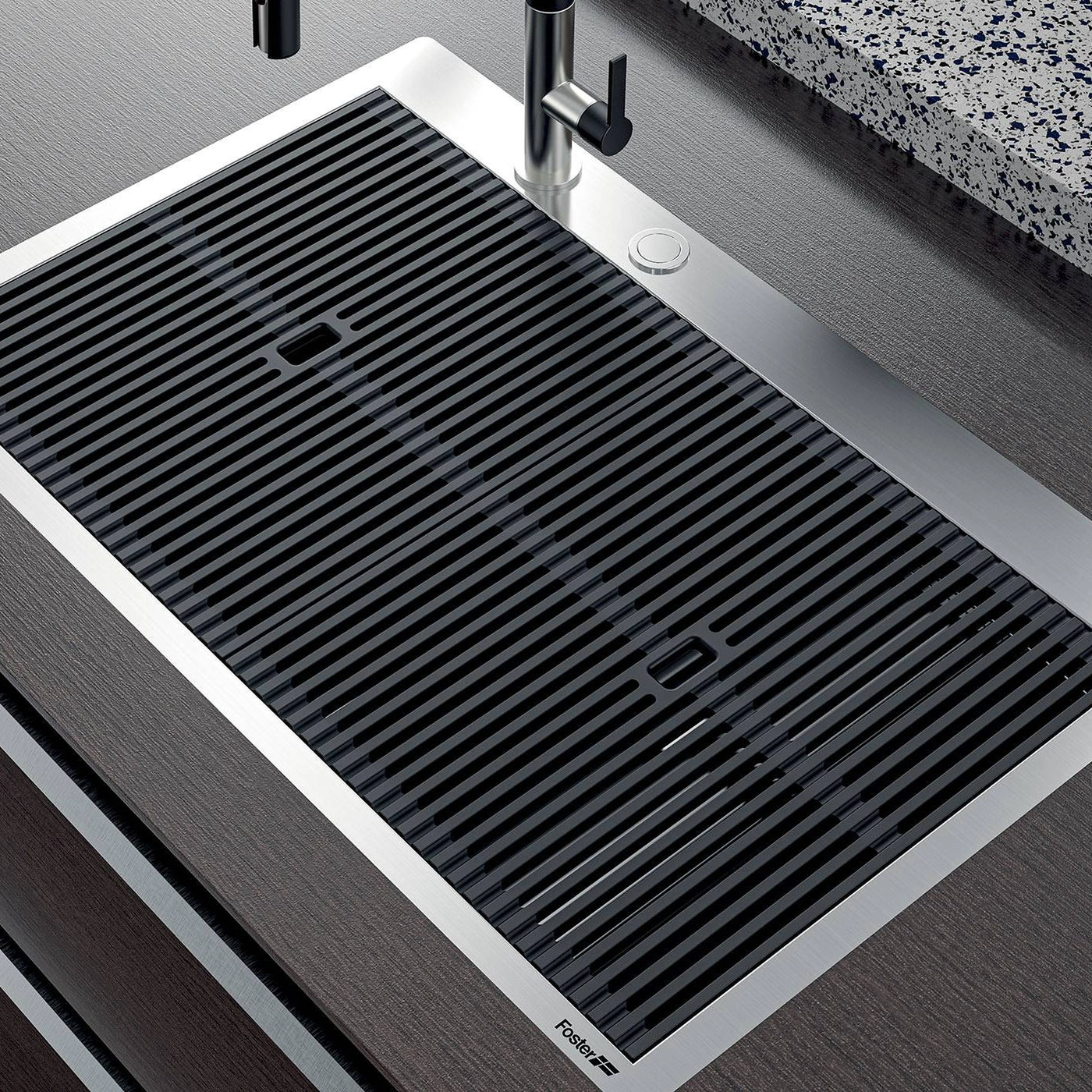 80cm top mounted milano sink stainless steel with the two drainer boards