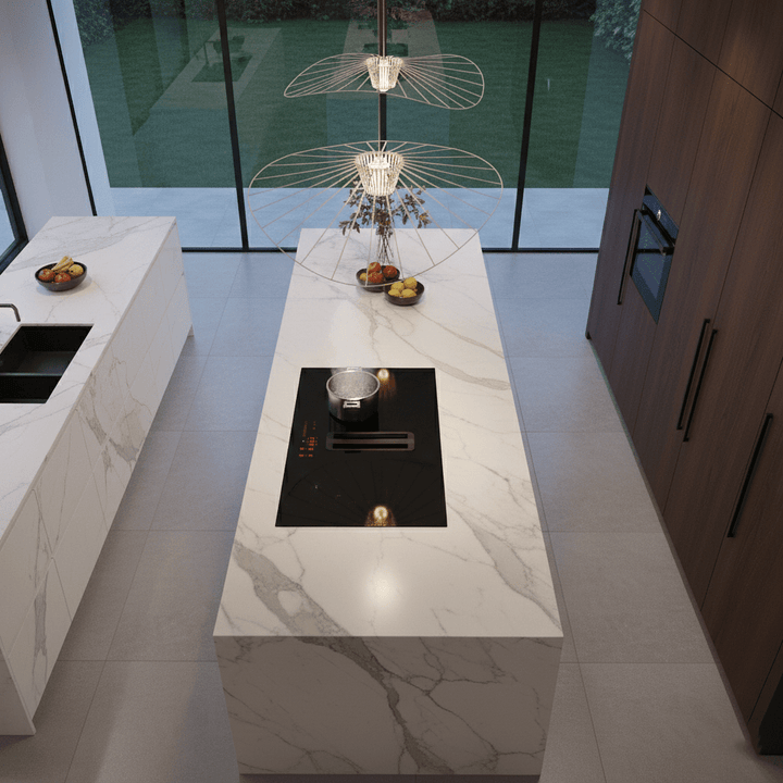 Arcus - 83cm Vented Induction Hob With Built In Extractor - Luxair Cooker Hoods Limited