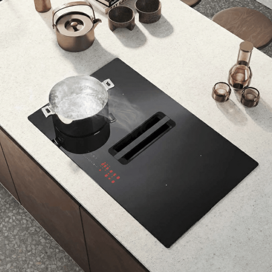 Arcus - 83cm Vented Induction Hob With Built In Extractor - Luxair Cooker Hoods Limited