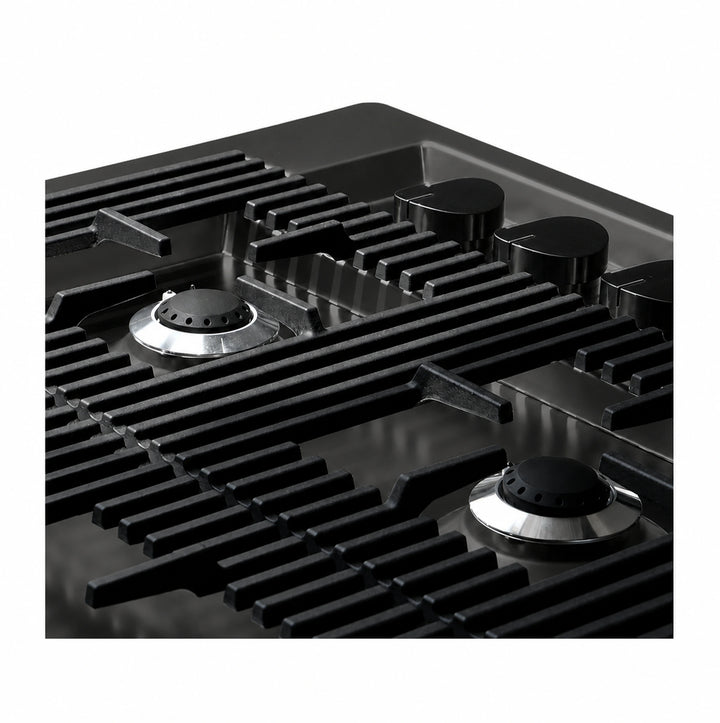 87cm - Milano Lusso 5-Burner Gas Hobs Gold - Copper - Gun Metal - Stainless - Flush Knobs