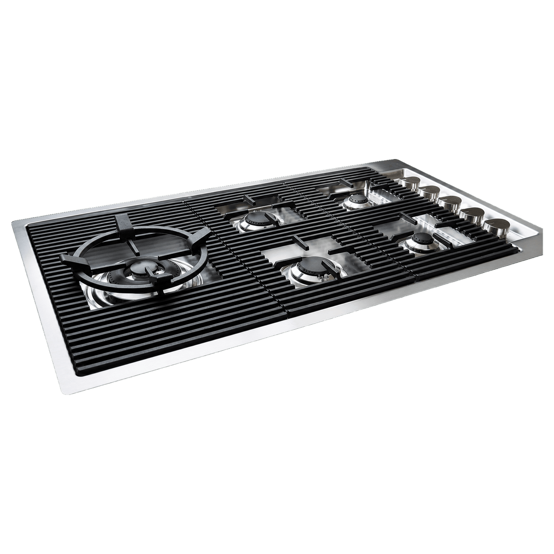 87cm - Milano Lusso 5-Burner Gas Hobs Flush Knobs - Luxair Cooker Hoods Limited