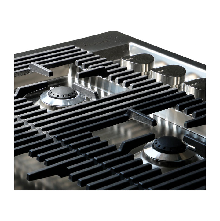 87cm - Milano Lusso 5-Burner Gas Hobs Gold - Copper - Gun Metal - Stainless - Flush Knobs