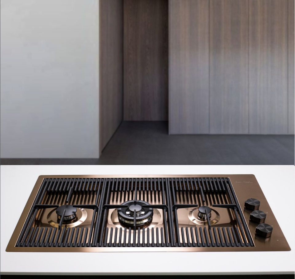 Copper PVD 3 burner  finish