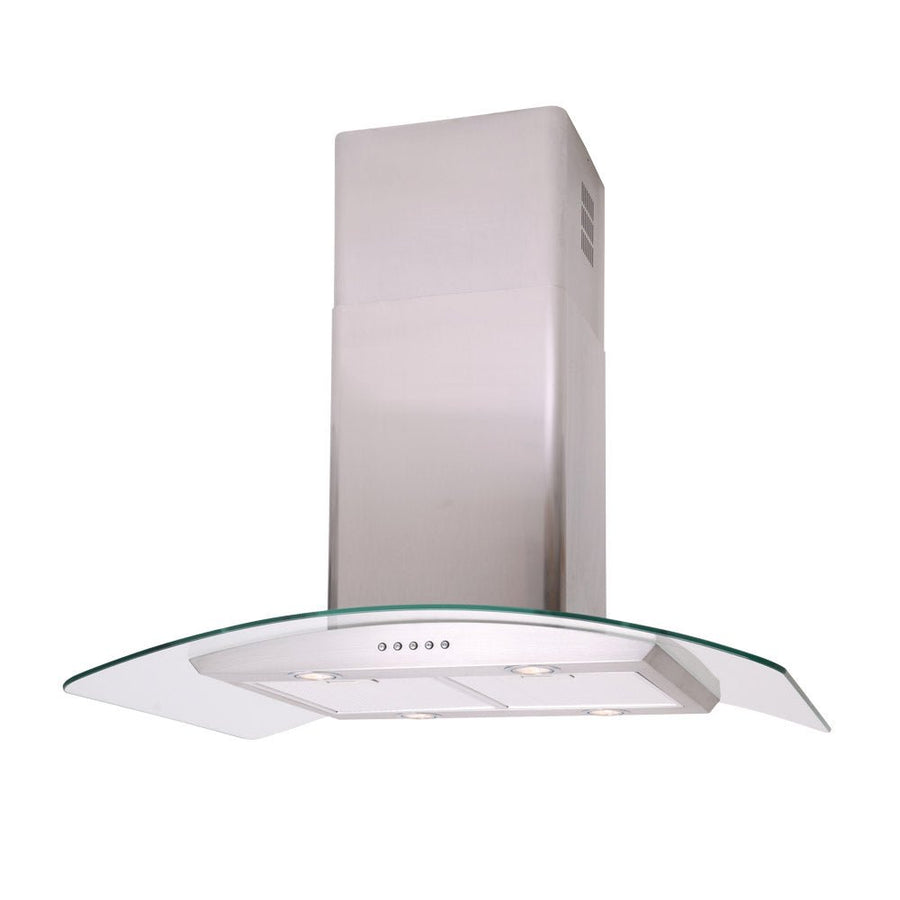 Curved Glass - Island Cooker Hood - Luxair Cooker Hoods Limited