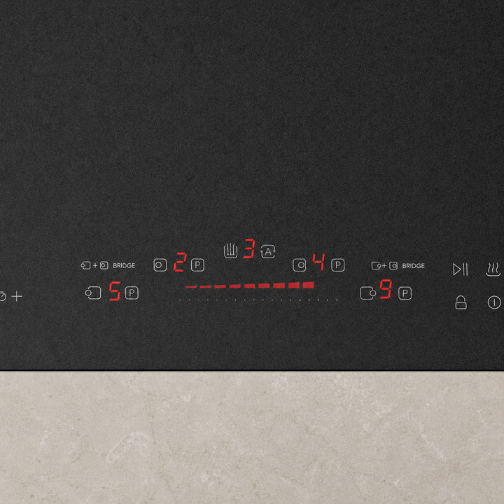 90cm Panoramic Induction Hob Silk Matte Glass