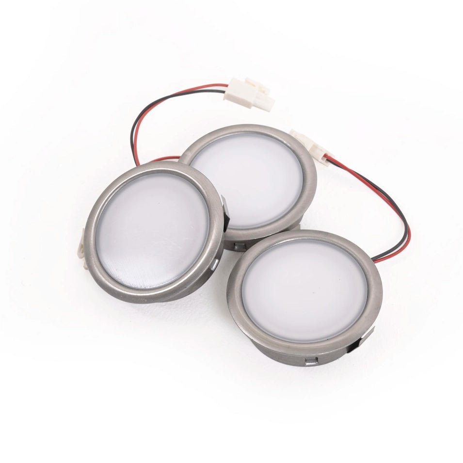 LED Light Fitting 1.3W 4000K - Brushed Steel - Luxair Cooker Hoods Limited