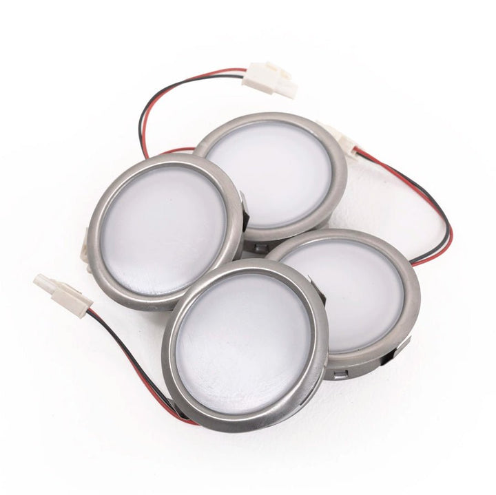 LED Light Fitting 1.3W 4000K - Brushed Steel - Luxair Cooker Hoods Limited