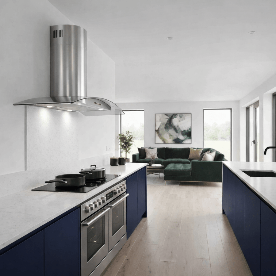Curved Glass - Wall Hood - Luxair Cooker Hoods Limited