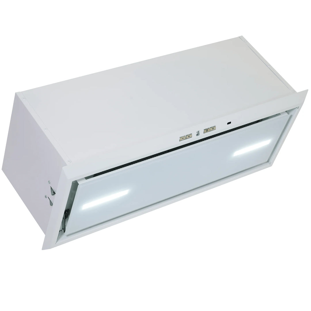 CAN PLUS - Powerful 72cm or 86cm Canopy Hood - White - Luxair Cooker Hoods Limited