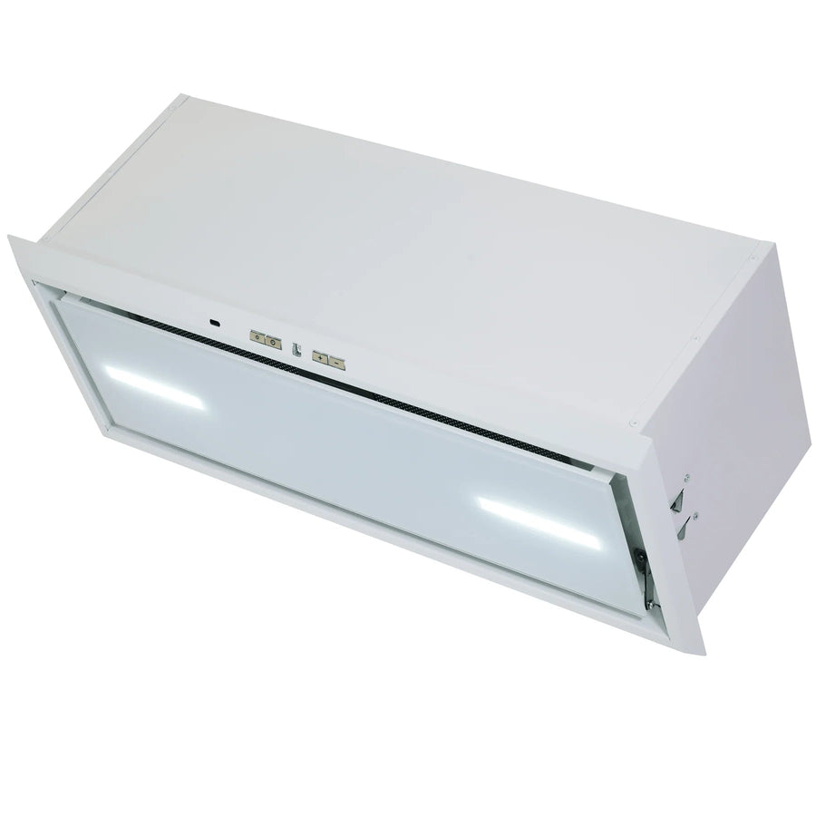 CAN PLUS - Powerful 72cm or 86cm Canopy Hood - White - Luxair Cooker Hoods Limited