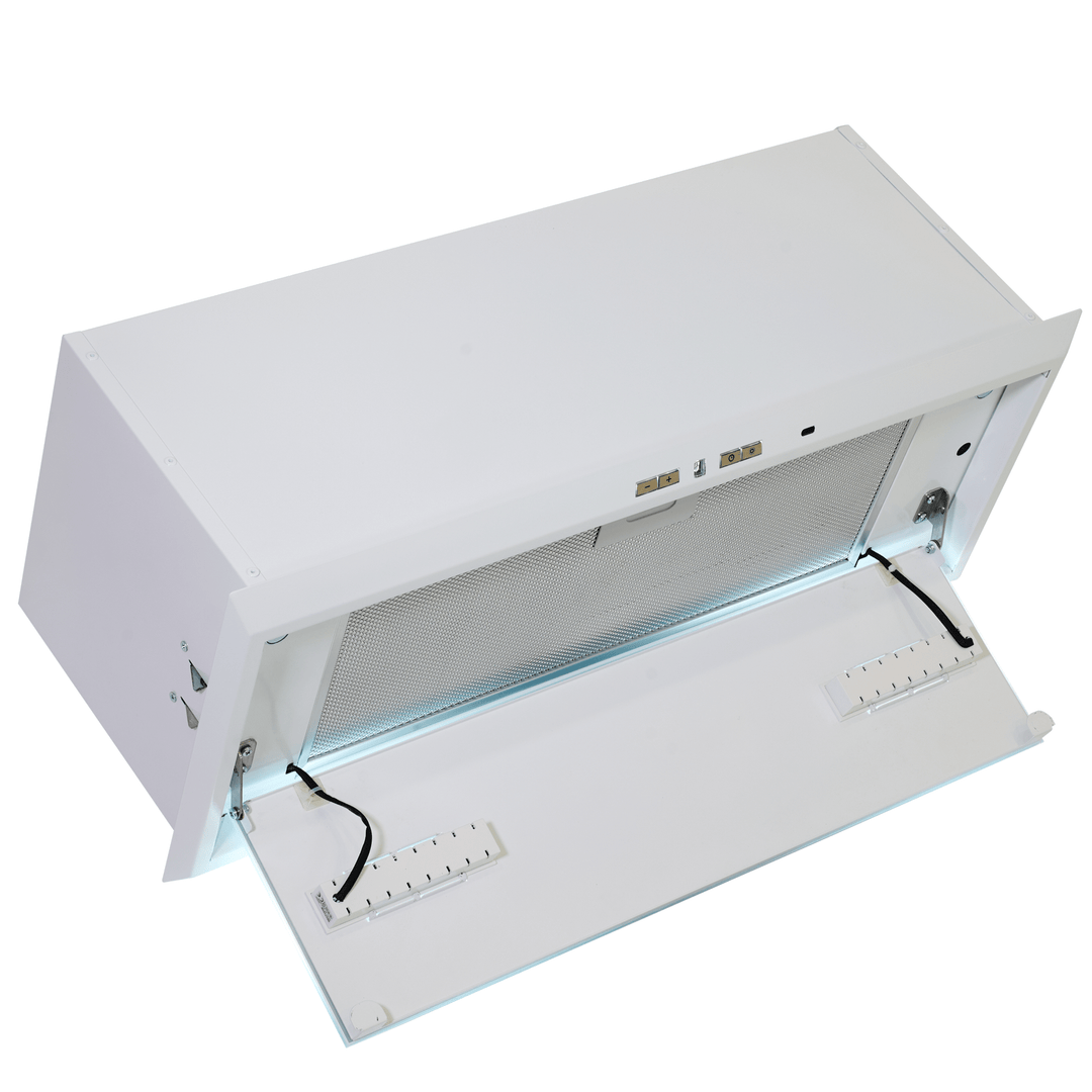 CAN PLUS - Powerful 72cm or 86cm Canopy Hood - White - Luxair Cooker Hoods Limited