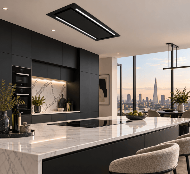 Mira - 90cm x 40cm Slimline Ceiling Cooker Hood