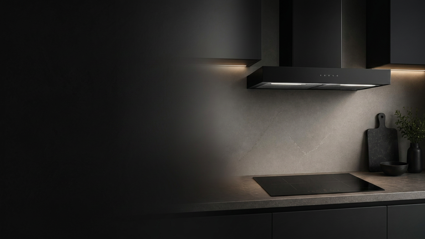 Sale banner with exclusive 25% off cooker hoods and Hobs 