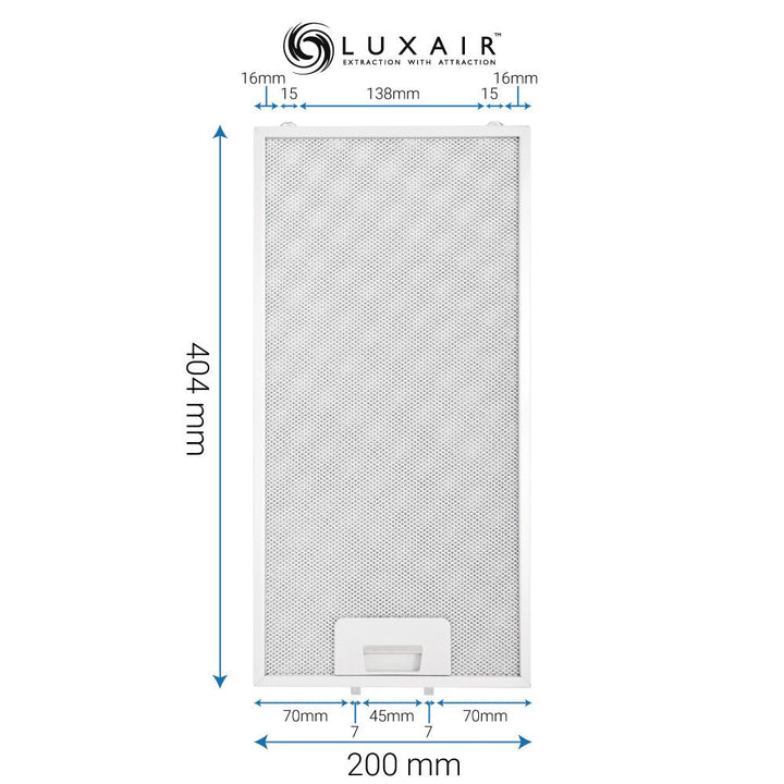Metal Grease Filters - All Sizes - Luxair Cooker Hoods Limited