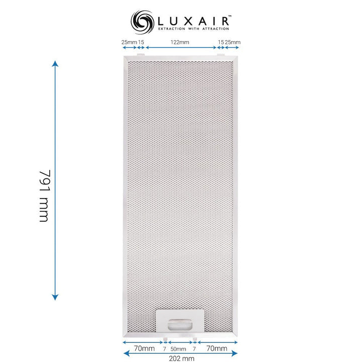 Metal Grease Filters - All Sizes - Luxair Cooker Hoods Limited