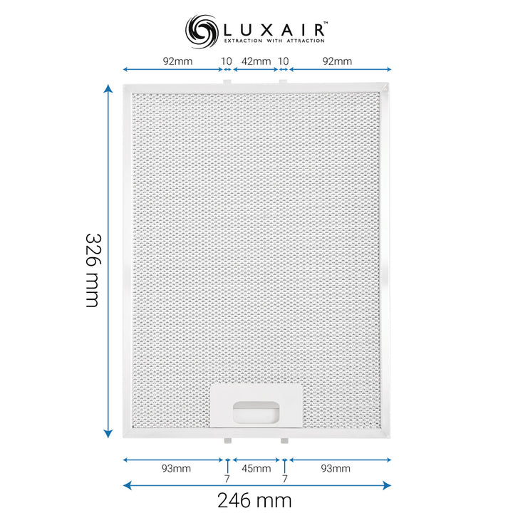 Metal Grease Filters - All Sizes - Luxair Cooker Hoods Limited
